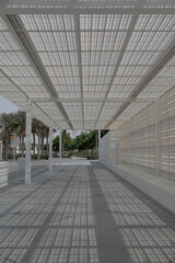 walk way of a modern building in Abu Dhabi  United Arab Emirates 