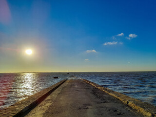 Obraz premium Le Relais du Gois in Frankreich, die Ebbestrasse