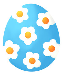 Easter egg cartoon icon