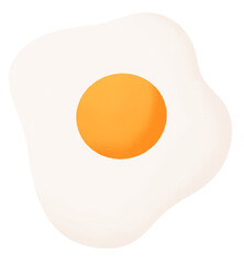 Fried egg cartoon icon