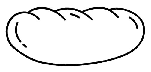 Bread loaf linear icon