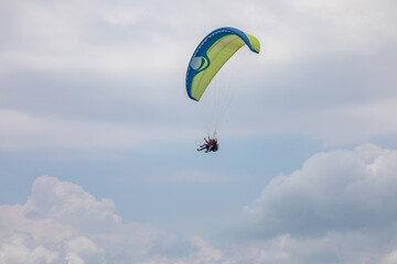 Paragliding from the mountains of villaviencio in Colombia