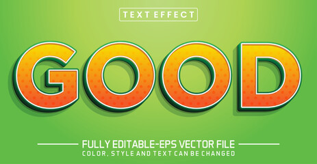 Editable text style effect, Good text style