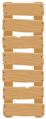 シンプルな木製の案内立て看板／はしご風（オーク素材風）