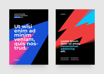 Vector layout template design for sports event, companies or any business related. Poster design with abstract shapes.