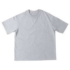 Grey oversize t-shirt mockup.