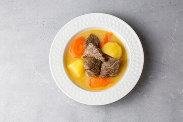 Turkish Kuzu - et Haslama - Lamb - meat Stew with Potatoes and Carrot