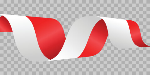 red and white flag vector design for Indonesia, Monaco and Poland