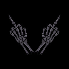 hand fuck finger hand vector