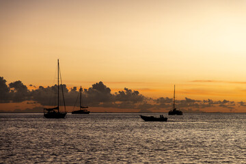 Couché de soleil Bora Bora