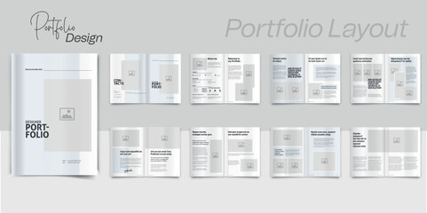Minimal Designer Portfolio Modern Interior Portfolio Layout
