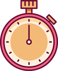 Stopwatch color icon. Timer symbol. Countdown clock
