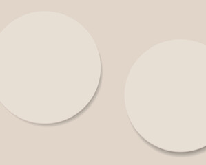 Realistic scene for cosmetics, boho stand vector, geometric form banner, modern scene for product, podium mockup