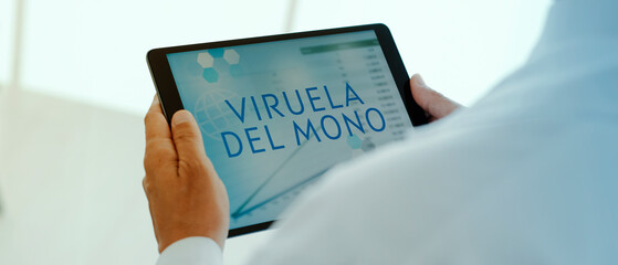text monkeypox in spanish, web banner