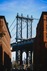 city bridge city, Brooklyn Bridge, New york, USA