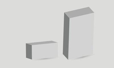 square box 3d packaging design illustration, Box 3d Packaging Design Illustration Stock Vector, box packaging design  