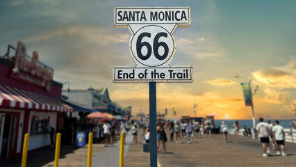 Santa Monica California end of the trail
