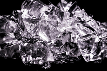 polyester resin for powder coatings, polyester acrylic crystals on isolated background