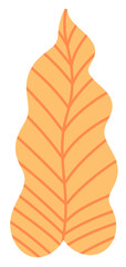 Pastel Yellow Tropical leaves icon