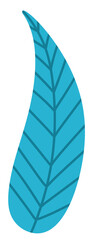 Pastel Blue Tropical leaves icon