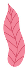 Pastel Pink Tropical leaves icon