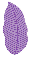 Pastel purple Tropical leaves icon