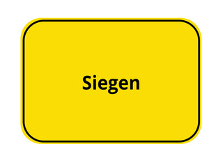Ortseingangsschild - Siegen