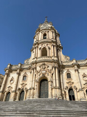 Fototapeta na wymiar cathedral of St. George in Modica, Sicily, Italy