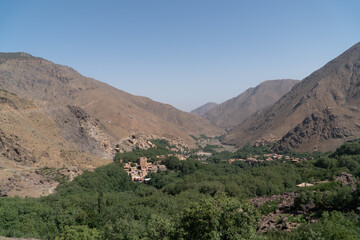 Fototapeta na wymiar Panoramic view over imlil valley