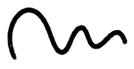 Hand drawn doodle line art element.