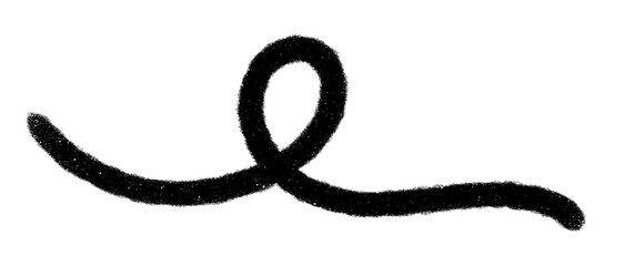 Hand drawn doodle line art element.