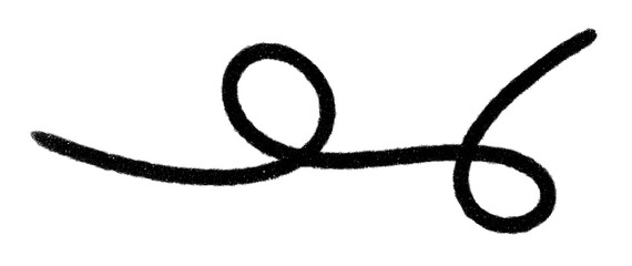 Hand drawn doodle line art element.