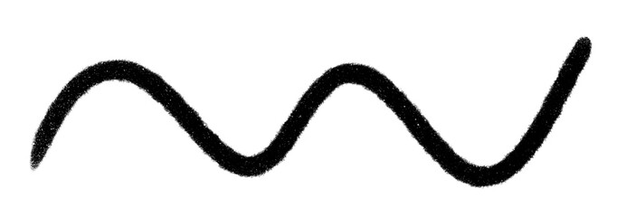 Hand drawn doodle line art element.