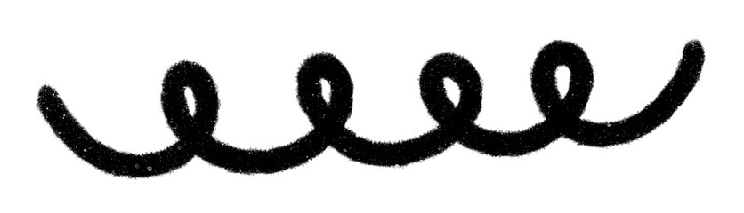 Hand drawn doodle line art element.
