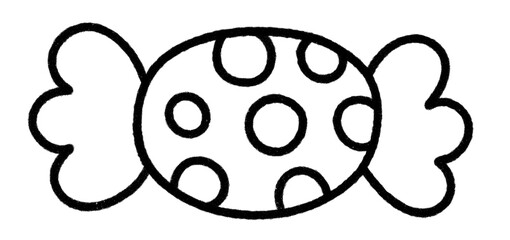 Sweet candy line outline icon