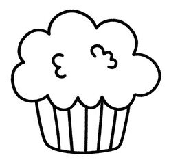 Cupcake linear icon