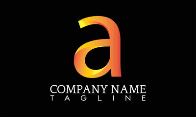Alphabet letter icon logo A. Ilustration EPS.
