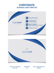 Corporate business card design template