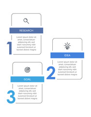Vertical infographic design with icons and 3 options or steps. Thin line. Infographics business concept. Can be used for info graphics, flow charts, presentations, mobile web sites, printed materials.