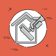 Painter roll icon © Myvector