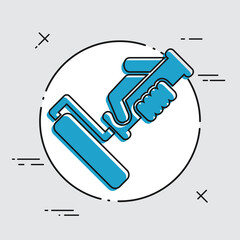Painter roll icon © Myvector
