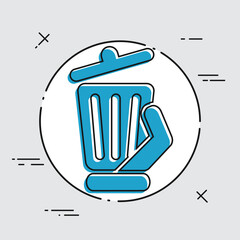 Trash can icon