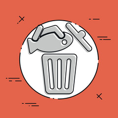 Food trash icon