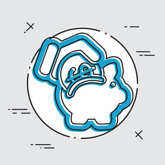 Business coin icon