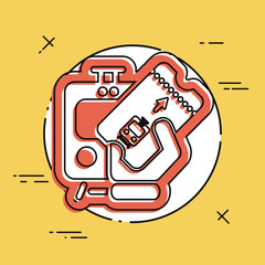 Train ticket icon