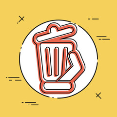 Trash can icon