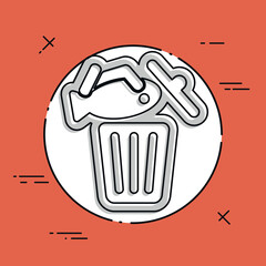 Food trash icon