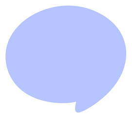 purple Speech bubble icon.