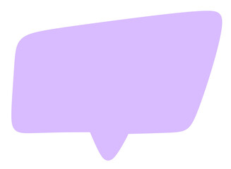 purple Speech bubble icon.