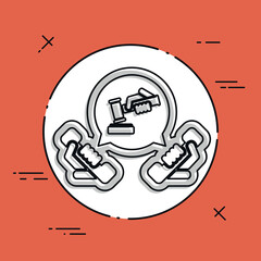 Legal assistance icon